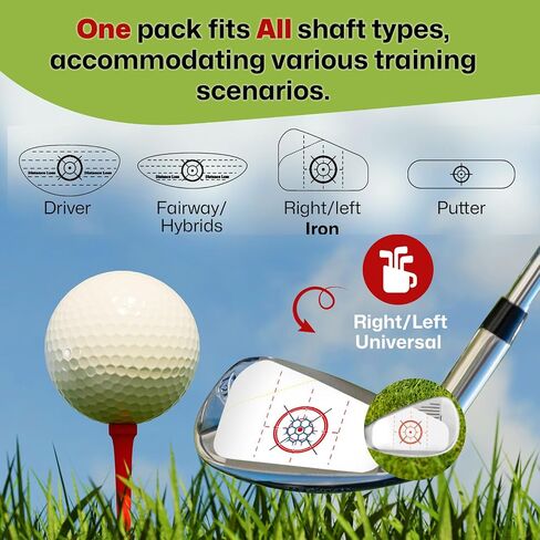 162 PCS Golf Impact Tape Labels - High-Resolution Non-Residue Strike Stickers for Golf Irons/Woods/Fairway Clubs, Swing Training Tool for Accuracy & Sweet Spot Consistency in Kuwait
