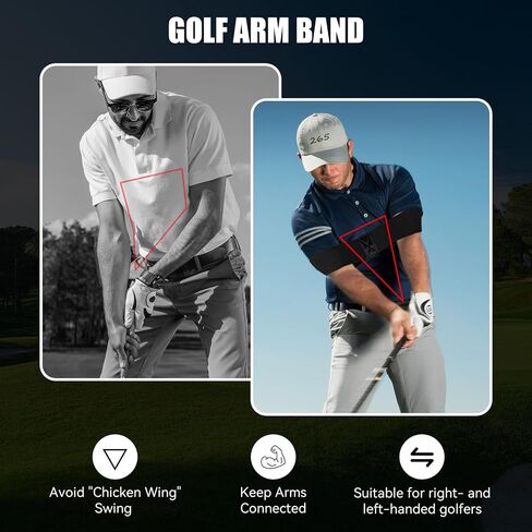 MIKOSI Golf Swing Trainer Aid، عصا تسخين الجولف مقاس 40 بوصة مع شريط للذراع، تعمل على تحسين إيقاع التأرجح والسرعة والمرونة والتوازن، ملحقات تدريب الجولف المحمولة للممارسة في الفناء الخلفي الداخلي والخارجي in Kuwait