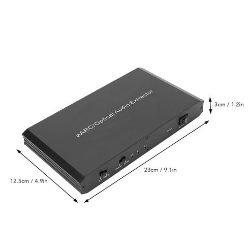 Diyeeni eARC Optical Sound Extractor, eARC Optical to HD 3.5mm Audio Adapter for TV Speaker Systems, with 24bit 192KHz Support for 7.1 5.1 2.0 Channels in Kuwait