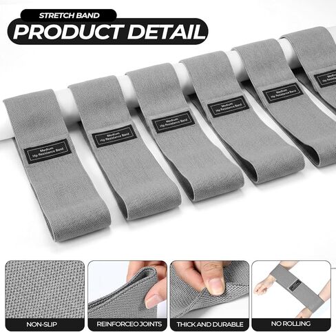 Seenelling 18 Pcs Pilates Ring and Ball Set with Resistance Bands Home Workout Pilates Equipment 11.8 Inch Magic Circle with Padded Handles, Mini Ball for Strength, Toning, Flexibility (Grey) in Kuwait