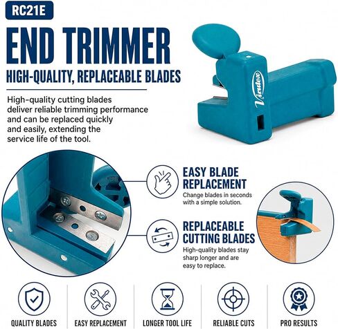 Virutex AU93 Double Edge Manual Banding Trimmer and Scrapper and RC21E Edge Cutter Pack for Professional Finish, Lightweight Tools for Easy Use, No Other Finishing Operations Required in Saudi Arabia