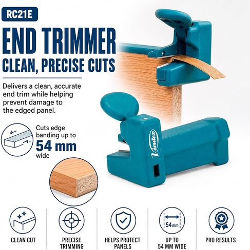 Virutex AU93 Double Edge Manual Banding Trimmer and Scrapper and RC21E Edge Cutter Pack for Professional Finish, Lightweight Tools for Easy Use, No Other Finishing Operations Required in Saudi Arabia