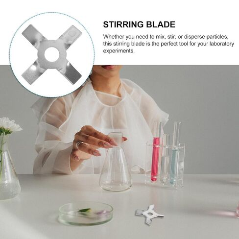 Stainless Steel Cross-Shaped Lab Stirrer Blade for Laboratory Experiments with Effective Particle Dispersion and Improved Performance, Sturdy Mixing Shaft for Electric Stirring in Kuwait