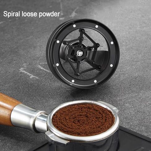 Espresso Stirrer Distribution Tool, 58mm Coffee Powder Stirrer Needle, Adjustable Needle Depth, 0.25mm X 13 Stainless Steel Needle, with Magnetic Base, for Barista in Kuwait