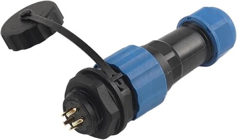 1 set of connectors SP16 nut/flange/butt/square and socket wire connection 3/4/5 pin(Nut,1SET_3P) in Kuwait