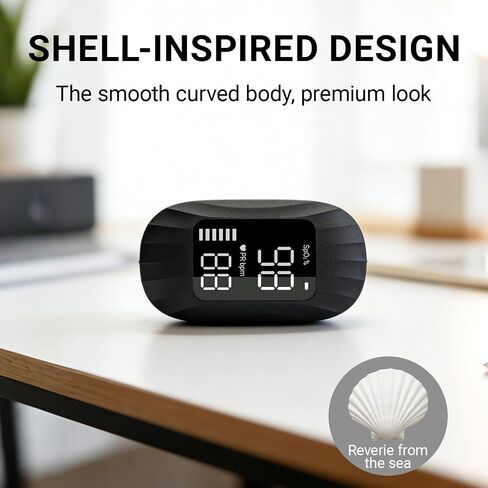 First-of-its-kind Design for Ocean Shell Texture magnetic charging Pulse Oximeter Rechargeable, Fingertip Pulse Oximeter Pulse Rate Monitor for Home Sports Travel Aviation Use in Kuwait