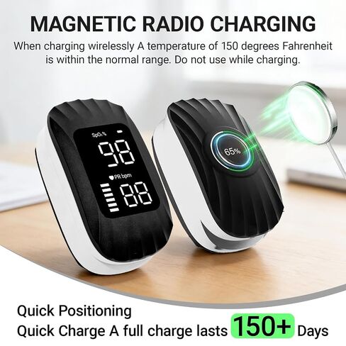 First-of-its-kind Design for Ocean Shell Texture magnetic charging Pulse Oximeter Rechargeable, Fingertip Pulse Oximeter Pulse Rate Monitor for Home Sports Travel Aviation Use in Kuwait