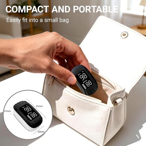 First-of-its-kind Design for Ocean Shell Texture magnetic charging Pulse Oximeter Rechargeable, Fingertip Pulse Oximeter Pulse Rate Monitor for Home Sports Travel Aviation Use in Kuwait