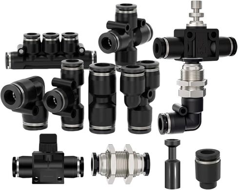 Pneumatic Fitting PU PE Air Fittings PU6 PM8 PE8 PV8 PSA8 PY6 PLM8 1Pcs(PE,14mm) in Kuwait