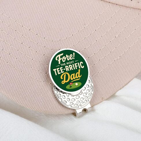 Delujouberst Golf Dad Gifts for Fathers Day Golf Ball Marker Hat Clip Golfs Gift للرجال الأب هدية عيد ميلاد للزوج الجد هدايا التقاعد للأب لاعب الجولف الملحقات لمحبي الغولف in Kuwait