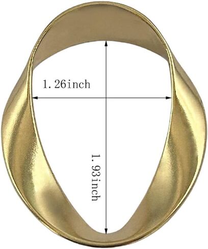 Gold Napkin Rings -12 PCS, Matte Metal Napkin Rings for Table Decor | Oval Napkin Holders for Wedding, Party, Family Gathering, and Everyday Table Decor in Kuwait