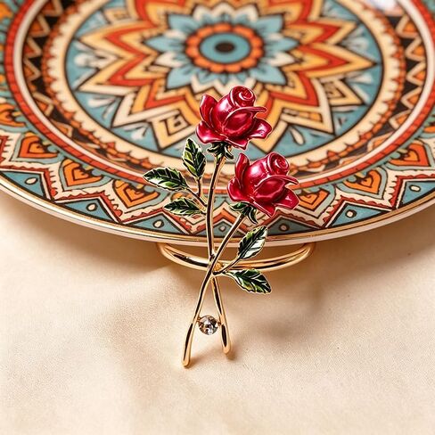 Set of 6 Romantic Rose Napkin Rings, Elegant Floral Decorative Napkin Holders for Wedding, Valentine’s Day, Holiday Banquet & Daily Dining Tablecloth Decoration in Kuwait