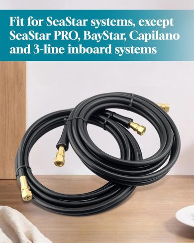 طقم خرطوم خارجي مناسب لجميع أنظمة SeaStar، باستثناء SeaStar PRO، BayStar، Capilano وأنظمة داخلية ثلاثية الخطوط، استبدل HO5102، 16FT in Kuwait