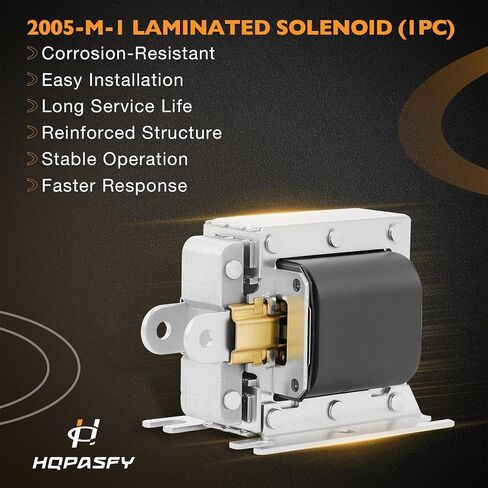 HQPASFY 2005-M-1 Laminated Solenoid, 4X240 Wood Boiler Solenoid Compatible with All WoodMaster (WM), Pull, Continuous Duty, 120VAC Coil Volts in Kuwait