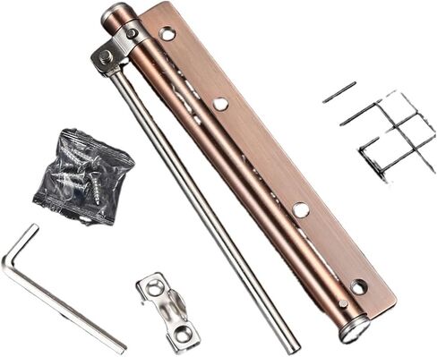 Door Closer, Aluminum Alloy Automatic Door Closer,Spring Closing Device,Suitable for Many Types of Adjustable Opener in Kuwait