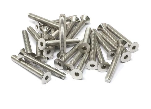 Iexcell 25 قطعة 1/4-20 × 2 من الفولاذ المقاوم للصدأ 304 مقبس سداسي برأس مسطح مجموعة مسامير براغي in Kuwait