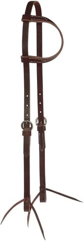 Tack Shack of Ocala- Circle Y Latigo رأس أذن واحدة، رأس أذن واحدة، رأس جلدي، رأس رأس، Latigo Headstall، رأس حصان، رأس حصان واحد in Kuwait