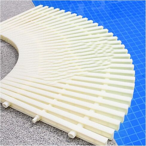 Sturdy Plastic Drainage Grate Covers for Driveways, Patios & Decks, 30x100cm, 8-Pack, Efficient Water Drainage in Kuwait