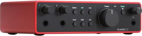 Focusrite Scarlett 2i2 4th Gen Audio Interface Bundle (AMS-SCARLETT-2I2-4G) with 2YR CPS Enhanced Protection Pack in Saudi Arabia