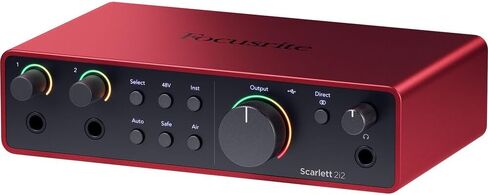 Focusrite Scarlett 2i2 4th Gen Audio Interface Bundle (AMS-SCARLETT-2I2-4G) with 2YR CPS Enhanced Protection Pack in Saudi Arabia