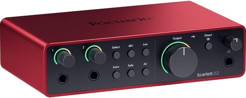 Focusrite Scarlett 2i2 4th Gen Audio Interface Bundle (AMS-SCARLETT-2I2-4G) with 2YR CPS Enhanced Protection Pack in Saudi Arabia