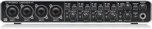 Behringer U-PHORIA UMC404HD USB 2.0 Audio Interface - Bundle With XLR Professional Microphone Cable 15', Tripod Microphone Stand with Telescoping Boom (3 Items) in Kuwait