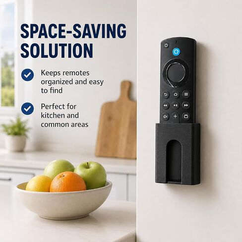 حامل حائط SplashNColor عن بعد لجهاز Fire TV Stick المتوافق مع أجهزة البث من Amazon - خيارات لاصقة وبراغي بدون حفر | تصميم مشبك حافة الطاولة أسفل المكتب | عالمي in Kuwait