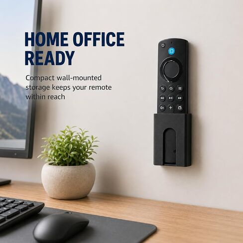 حامل حائط SplashNColor عن بعد لجهاز Fire TV Stick المتوافق مع أجهزة البث من Amazon - خيارات لاصقة وبراغي بدون حفر | تصميم مشبك حافة الطاولة أسفل المكتب | عالمي in Kuwait