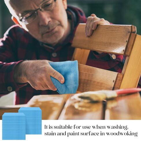 Maxcheck 1 Pcs Sticky Tack Cloth Woodworking Painters Wax and Silicone Free Tack Cloths for Removing Dust Rags Automotive Painting for Automotive, 18 x 36''(Blue) in Kuwait