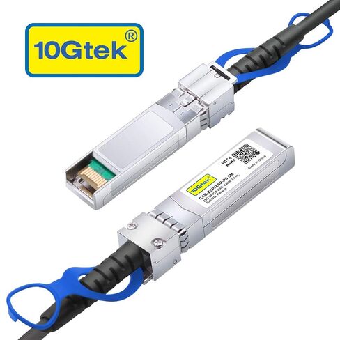 كابل 10Gtek 25G SFP+ DAC - كابل Twinax نحاسي متصل سلبي 25GBASE-CR لـ Cisco SFP-H25GB-CU1M، Ubiquiti UC-DAC-SFP28، Supermicro والمزيد، 1 متر (3.3 قدم)، حزمة من 4 in Kuwait