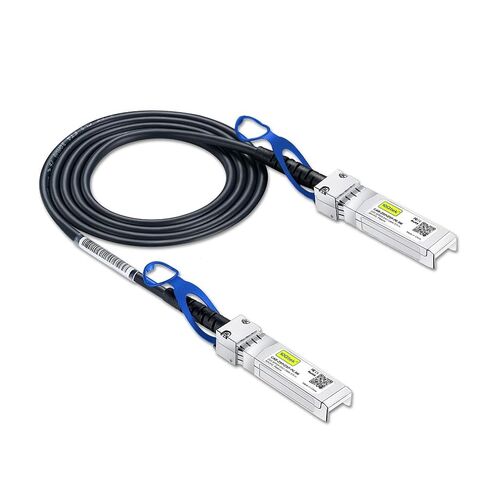 كابل 10Gtek 25G SFP+ DAC - كابل Twinax نحاسي متصل سلبي 25GBASE-CR لـ Cisco SFP-H25GB-CU1M، Ubiquiti UC-DAC-SFP28، Supermicro والمزيد، 1 متر (3.3 قدم)، حزمة من 4 in Kuwait