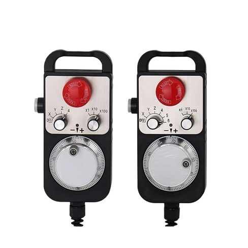 Handwheel Type Universal Pendant Hand Wheel 100 Pulse 5V & Emergency Stop Router Handwheels in Kuwait