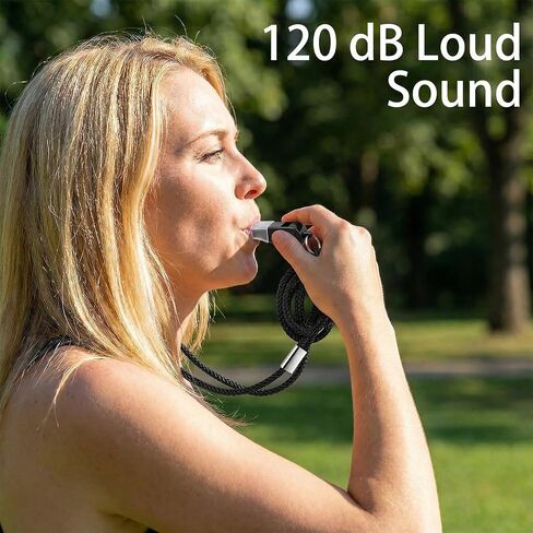 2PCS Black Coach Whistle with Lanyard, High-Pitched Plastic Whistles Emergency Loud Crisp Sound for Soccer Coach Outdoor Safety Referee Lifeguard Teachers Dog Training in Kuwait