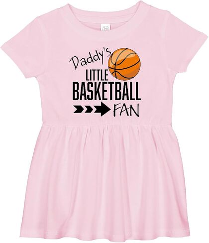 inktastic Daddy's Little Basketball Fan Infant Dress in Kuwait