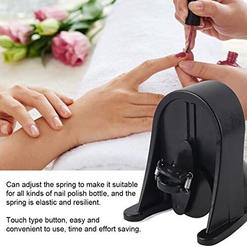 Electric Nail Polish Shaker, Fast Mixer Paint Shaker Machine with Touch Button Adjustable Spring Base for UV Gel Polish, Painter Smooth Consistency, US Plug in Kuwait