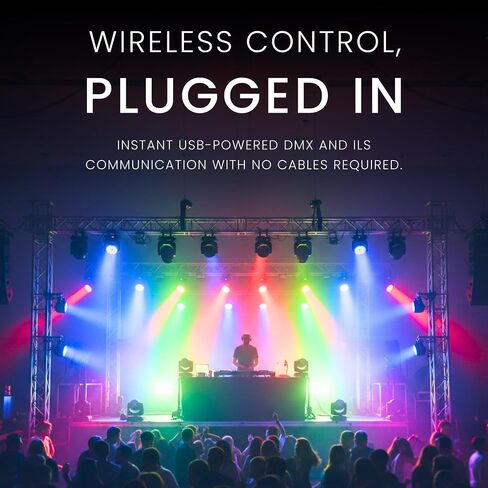 CHAUVET DJ – D-Fi USB 2 جهاز إرسال واستقبال DMX لاسلكي (4 عبوات) | جهاز USB بحجم الإصبع لنقل إشارة DMX وILS، والتحكم في الإضاءة بدون كابل، وطاقة USB مباشرة، واختيار مبسط للقناة in Kuwait