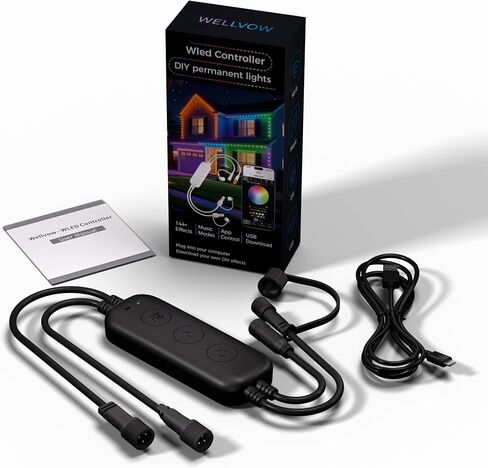 WLED Controller for Govee Outdoor Pro Lights (H706A/H706B/H706C) Firmware Not Pre-Installed: User Must Download and Flash WLED Firmware(Firmware via Brand Support Page)Dual Output,IP67 12-36V in Kuwait