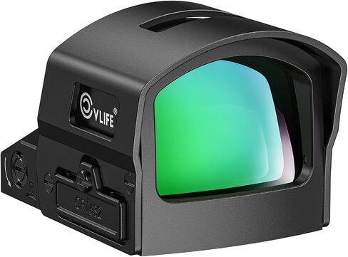 CVLIFE BearMight Motion Awake Red/Green Dot Sight مع غطاء محرك السيارة لـ RMR، 2 MOA Dot & 32 MOA Circle، 5000G مقاوم للصدمات، بصريات منعكسة للسطوع التلقائي للصيد وإطلاق النار، محول لـ MOS وPicatinny in Kuwait