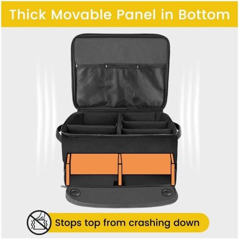 Golf Trunk Organizer for Mercedes-Benz GLE Coupe 2017-2026, 2 Layer Storage with Shoe Compartment, Car Locker for Balls, Tees and Accessories in Saudi Arabia