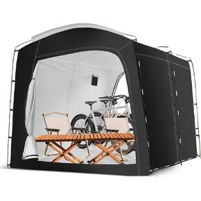 Bike Storage Tent,for 2-10 Bikes, 118 x 86 x 72 in Outdoor Portable Bike Storage Tent, 210D Oxford Fabric PU4000 Waterproof, 2 Rolling Doors, for Motorcycles or Large Motorcycles, Without Floor in Saudi Arabia