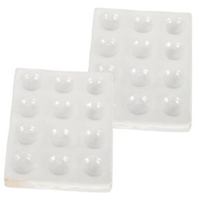 2 Pack Scientific Experiment Plates 12 Holes Porcelain Plate for Chemical Testing Multi-Hole Design in Saudi Arabia