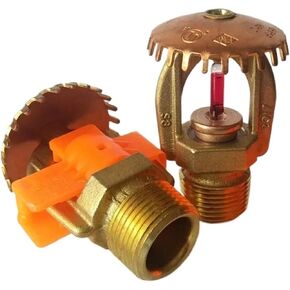 1 قطعة 3/4 "NPT رأس رشاش الحريق المستقيم ، DN20 الاستجابة القياسية لفتحة كبيرة ، بناء النحاس/الزجاج in Kuwait