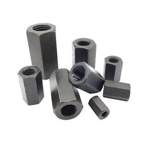 Hollow Thread Pillars,Hexagon Full Nuts,Flange,1pcs M8-M36 Hex Hexagonal Black Carbon Steel Extend Long Rod Coupling Nut Connector Joint(M10 17 * 19mm) in Kuwait