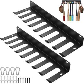 Baseball Bat Rack, Softball Bat Rack for Display or Storage, Holds 16 Bats, Bat Storage Rack Hooks, Clips onto Fences in Rest Areas or Home Garages (1 PCS) in Kuwait
