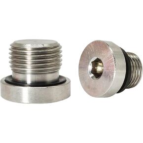 1/8“1/4"3/8“1/2" Male 304 Stainless Steel Hex Socket End Cap Fluorine Rubber Ring Hexagon Water Oil Pipe Fitting(M10x1) in Kuwait
