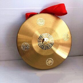 Chinese gong Mini gong Small gong Chinese Gift Fu Gong Gong Gong Si Rui Beast Gong Decoration Six Emperor Gong Home Furnishing Pure Gong Gong Feng Shui Gongauthentic gong(Color:25cmm,Size:) in Saudi Arabia