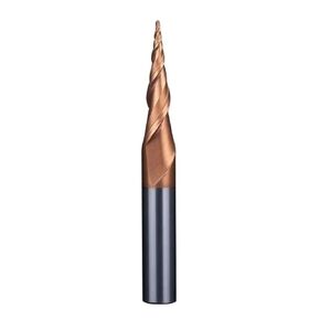 Tapered Spiral End Mill - 3.175/4/6mm Ball Nose CNC Router Bits - Tungsten Carbide 2-Flute Milling Cutter - 1 Piece(R1.0x20.5Cx4Dx50L) in Kuwait