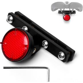 2 in 1 Bike Seat Bow Reflector Light Hidden Mount Protective Shell Cover for AirTag, Bike Saddle Rails Anti-Theft Reflector Mounts Tracker Holder in Kuwait