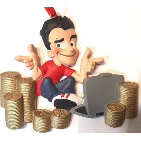 Bitcoin Trader Ornament Dodge Bit Coin Stock Market Crypto Currency in Kuwait