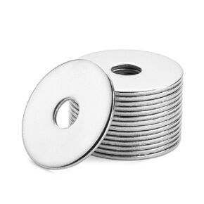 Bates- Fender Washers, 1/4" ID x 1" OD, 50 pcs, Stainless Steel, SAE Flat Washers for Machinery Repair, Outdoor Projects in Kuwait